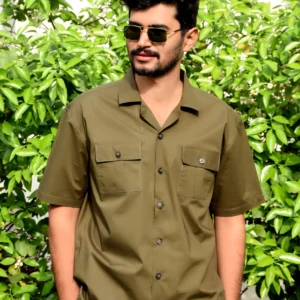 Safari Suit - Olive Green For Men (N004)