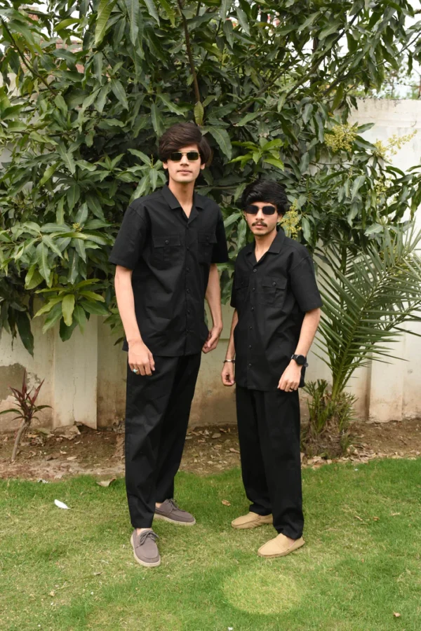 Safari Suit - Black For Men (N001) - Image 3