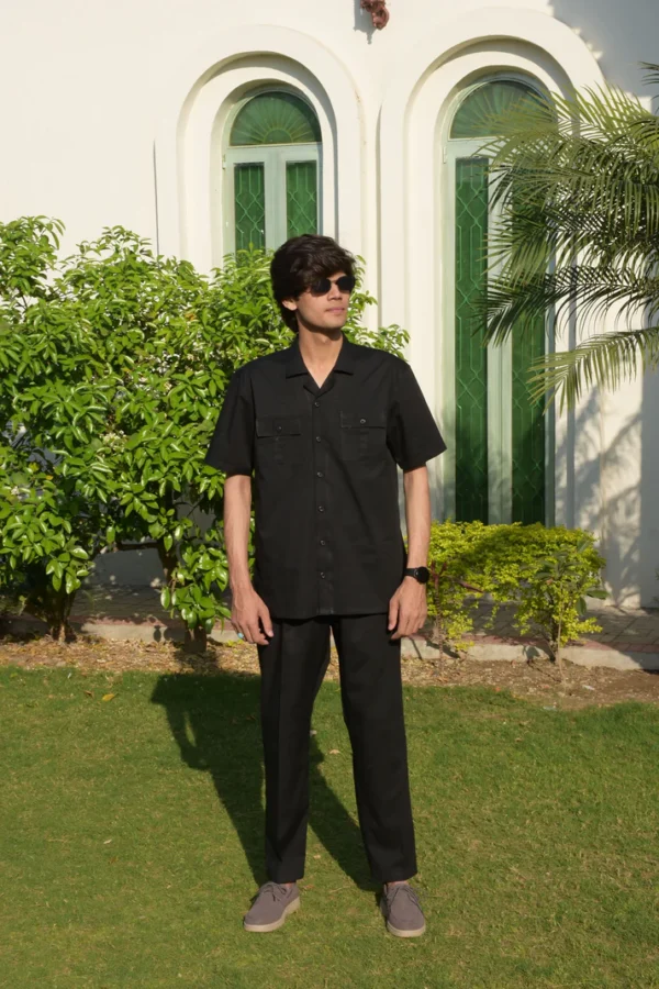 Safari Suit - Black For Men (N001) - Image 6